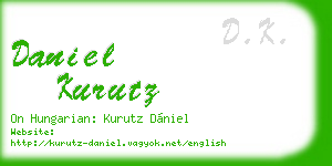 daniel kurutz business card