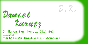 daniel kurutz business card